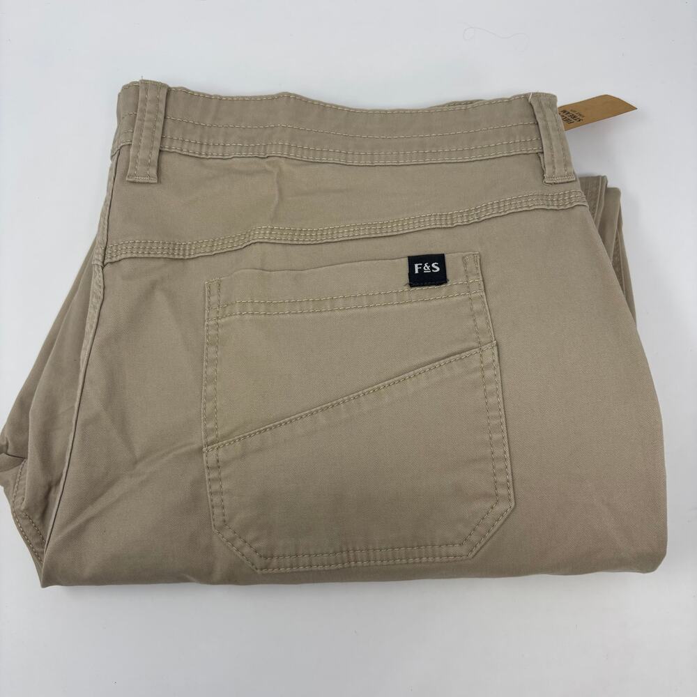 Field & Stream Mens 40x30 Stretch Utility Khaki Pants NWT